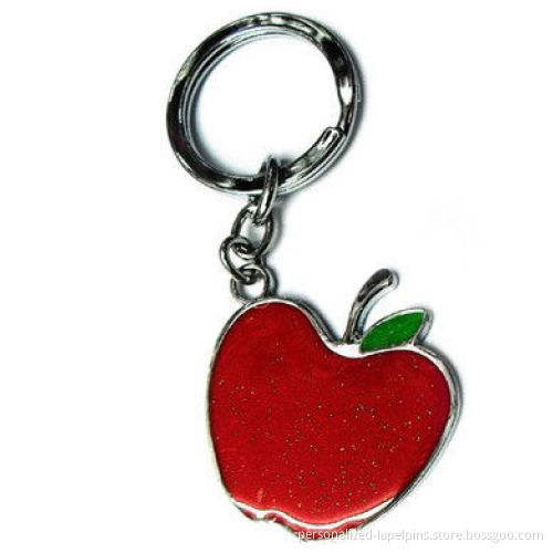 Oem Design Filling Colors Epoxy Coating Metal Keychains Suitable For Kinds Of Promotional